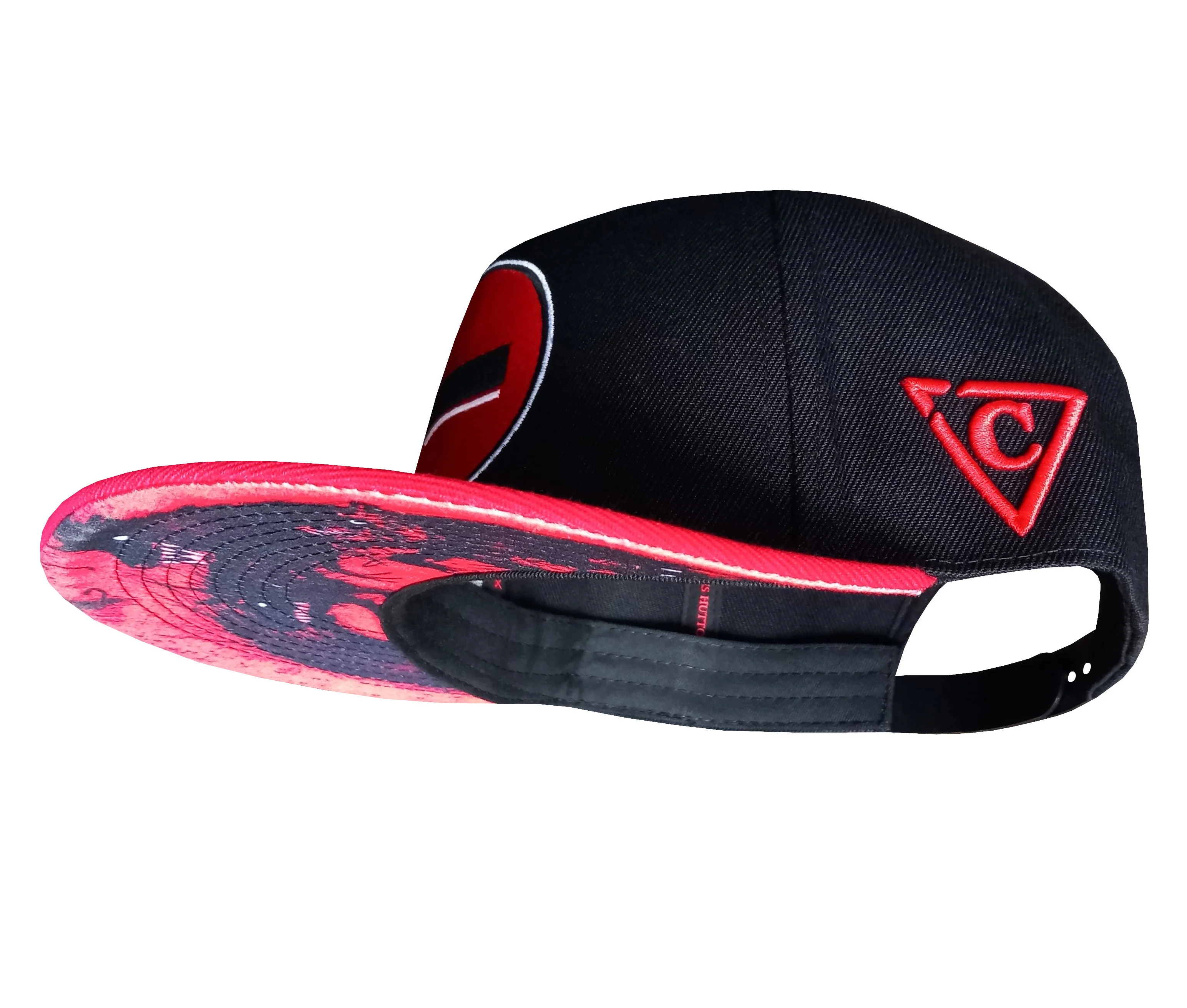James Hutton x Capiche Collab Snapback - Black/Red - Image 13