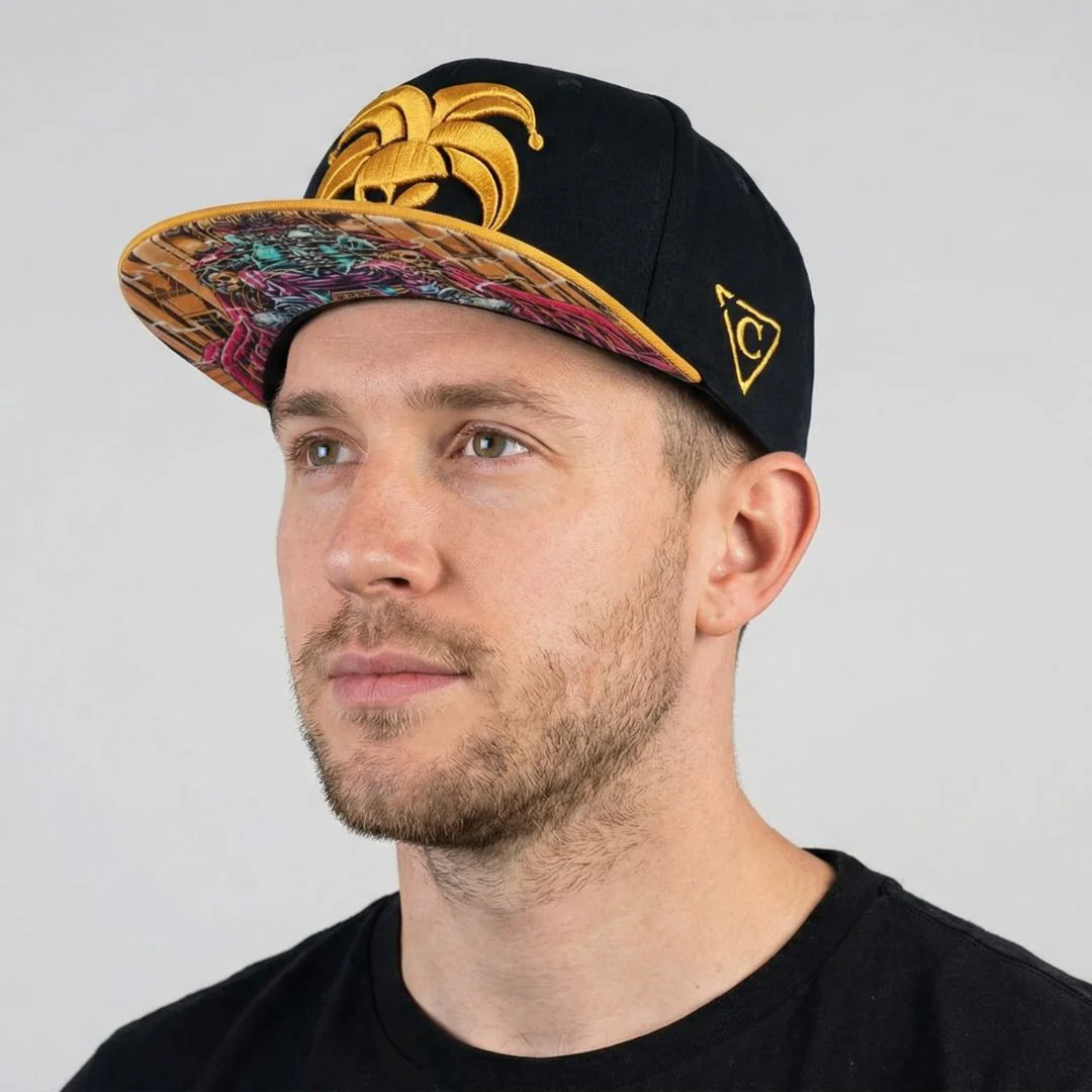 King Clown Snapback - Deep Blue/Yellow - Image 11