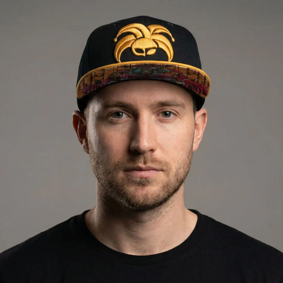 King Clown Snapback - Deep Blue/Yellow - Image 6