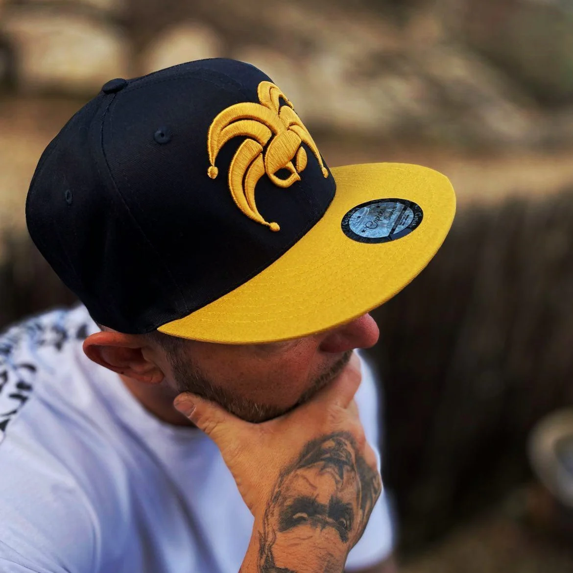 King Clown Snapback - Deep Blue/Yellow - Image 7