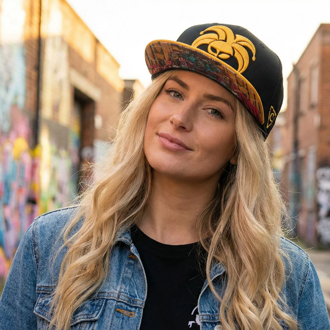 King Clown Snapback - Deep Blue/Yellow - Image 9
