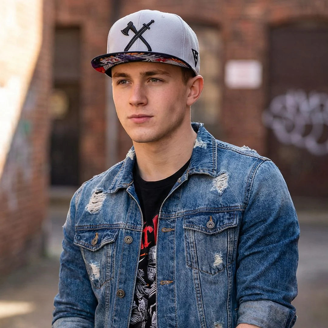 Knight Templar Snapback - Grey/Black - Image 4
