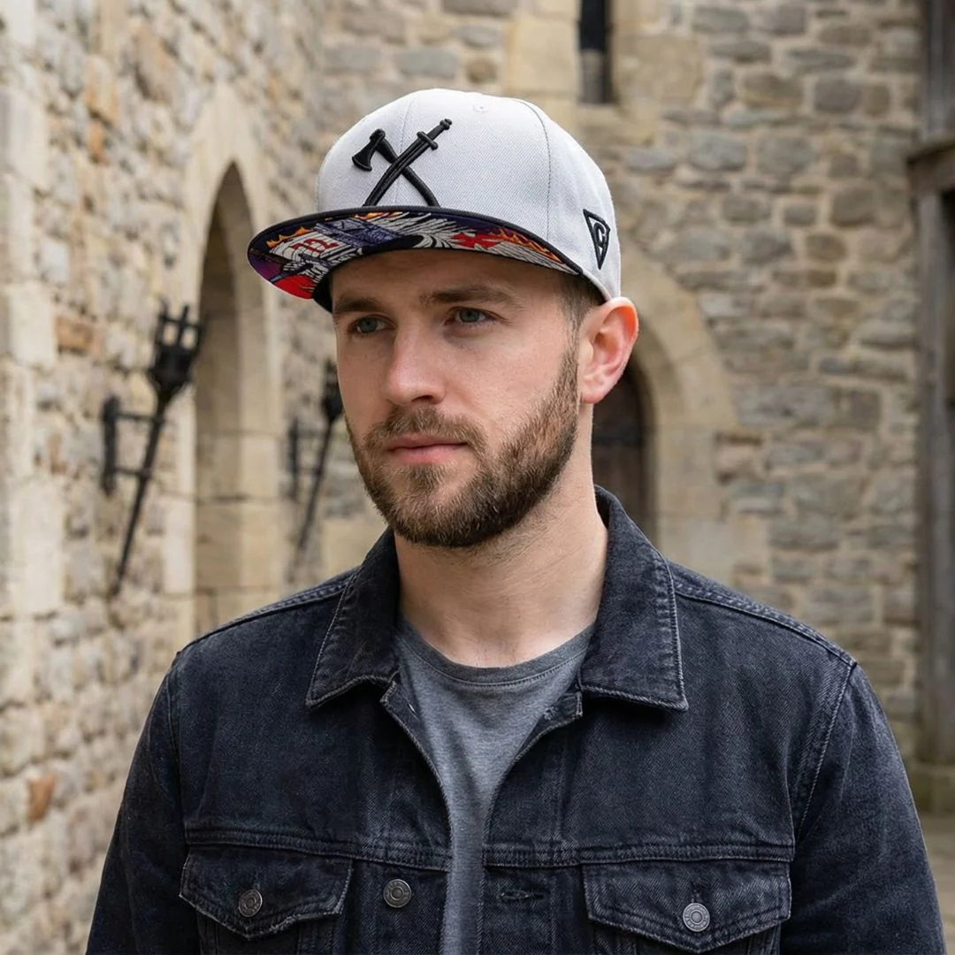 Knight Templar Snapback - Grey/Black - Image 7