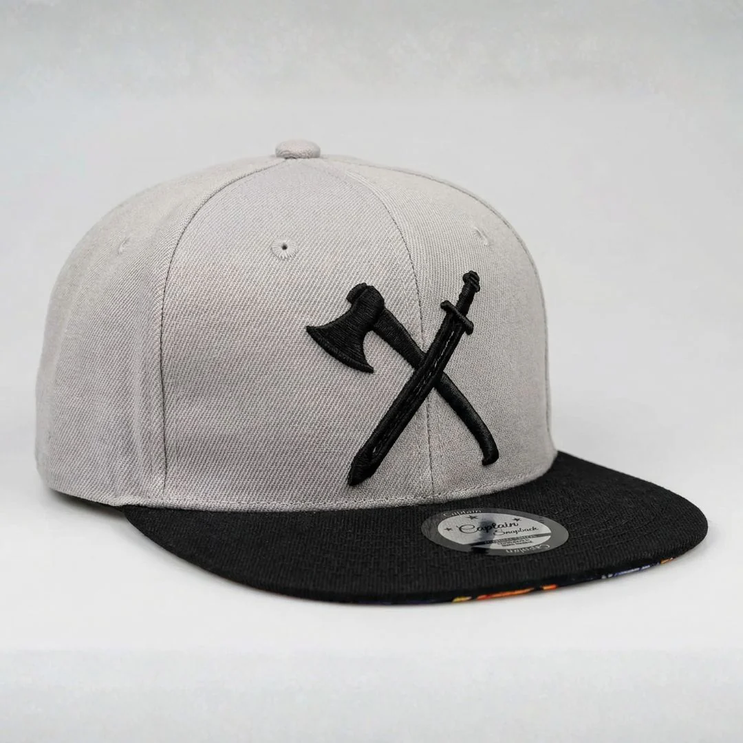 Knight Templar Snapback - Grey/Black - Image 8