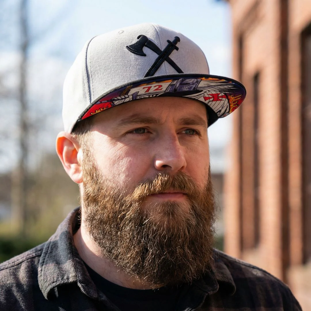 Knight Templar Snapback - Grey/Black - Image 9