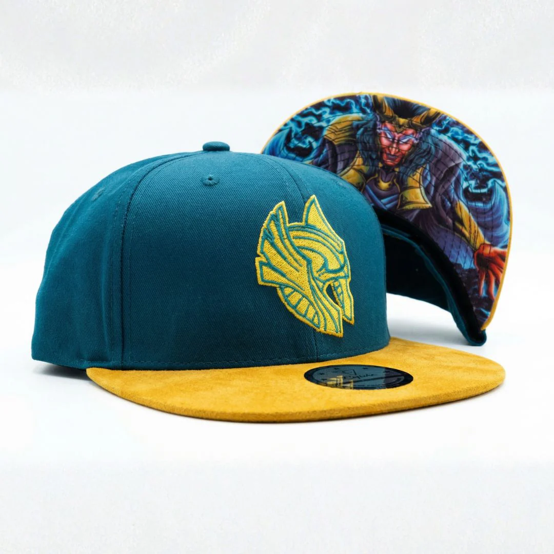 Loki Snapback - Blue/Yellow Suede - Image 4