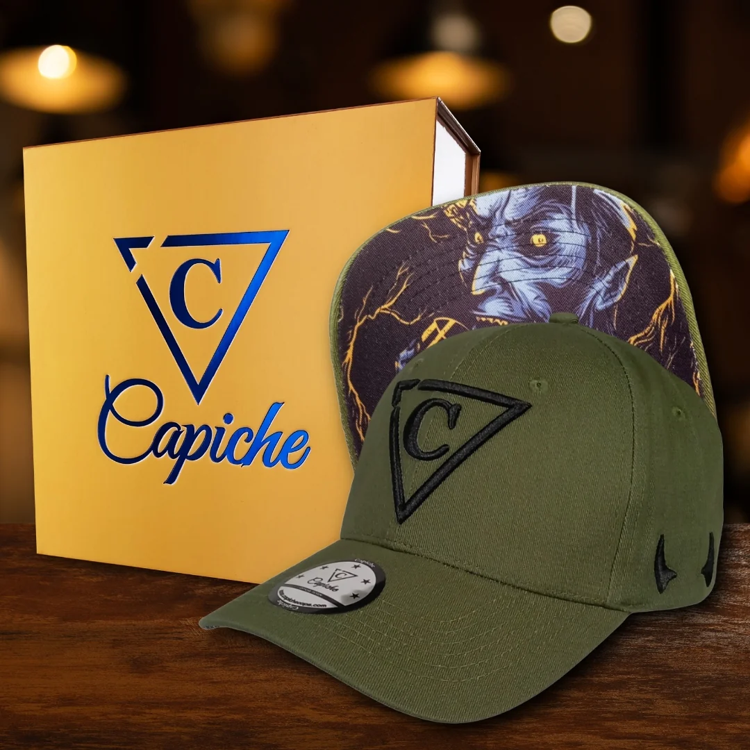 Lucifer Curved Baseball Cap - Green - Image 10