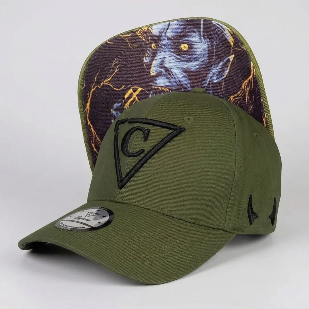 Lucifer Curved Baseball Cap - Green - Image 4