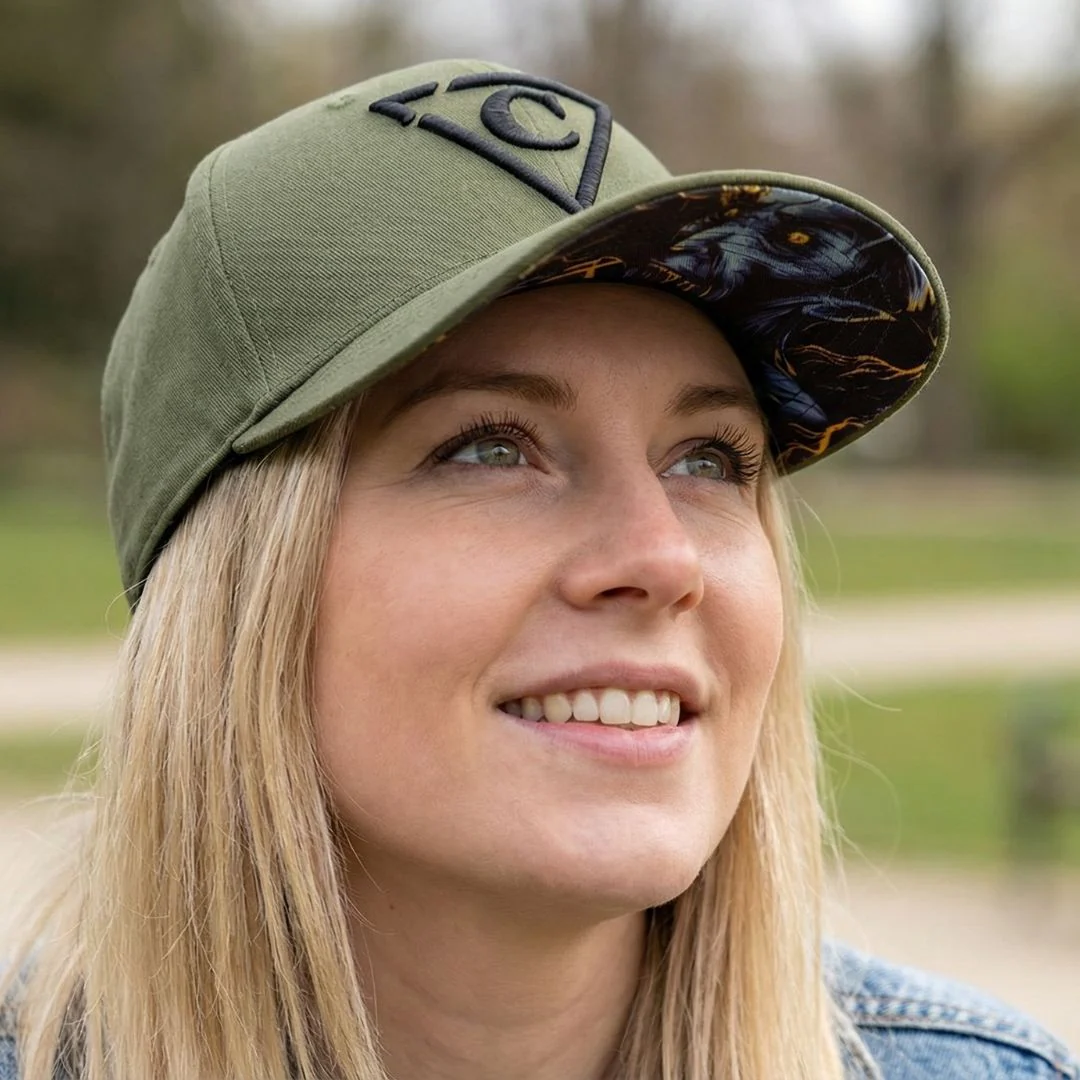 Lucifer Curved Baseball Cap - Green - Image 6
