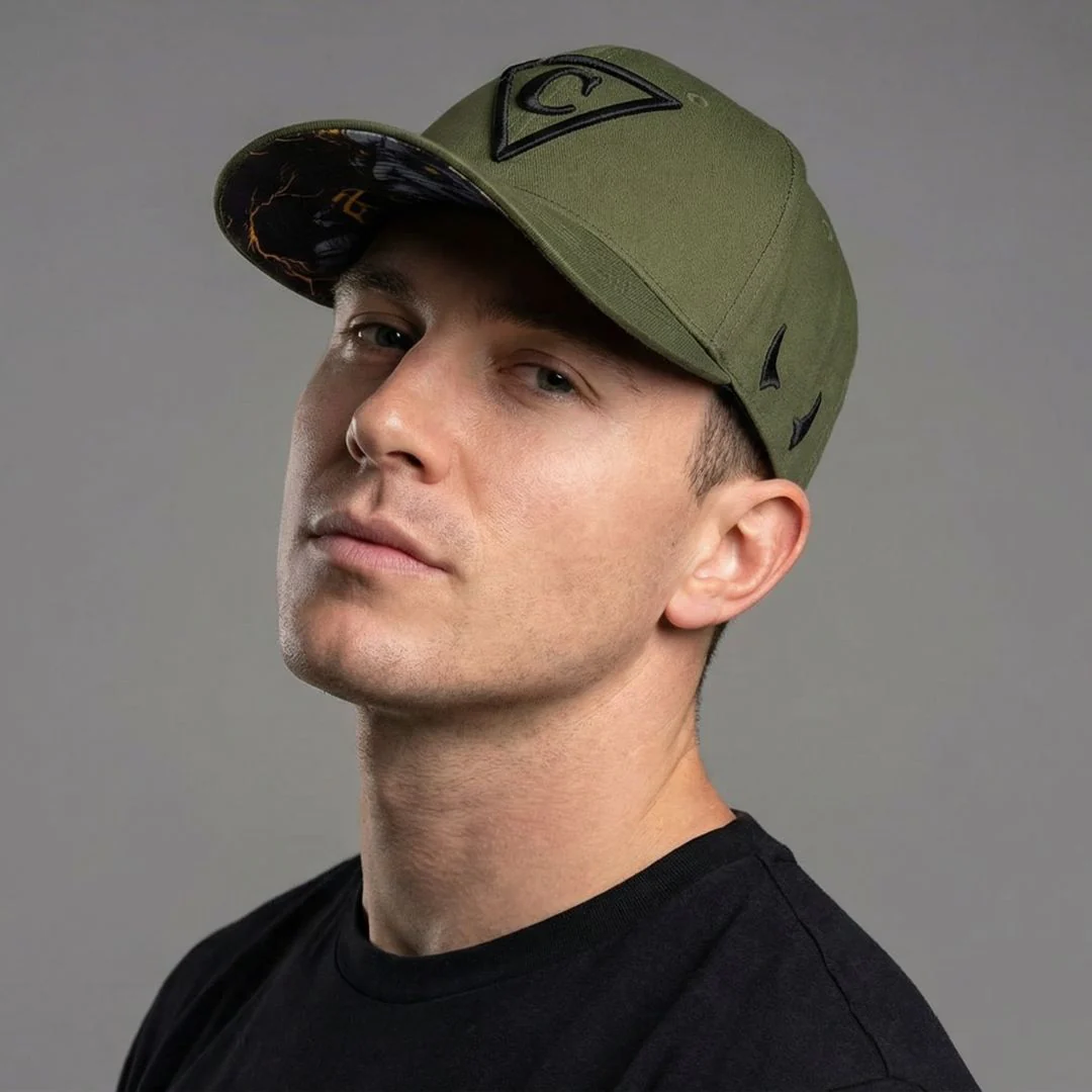 Lucifer Curved Baseball Cap - Green - Image 8