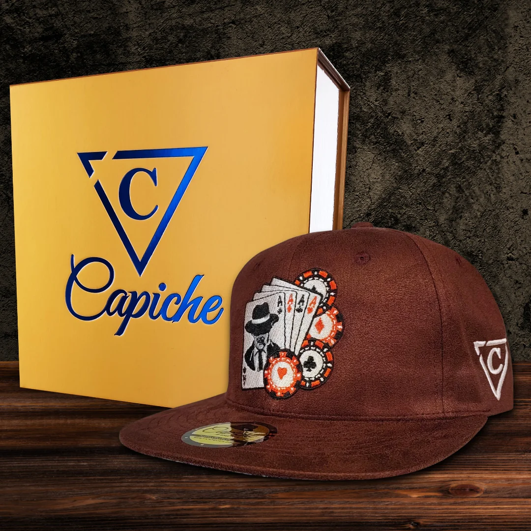 Mafia Poker Snapback No. 1 - Burgundy Suede - Image 8