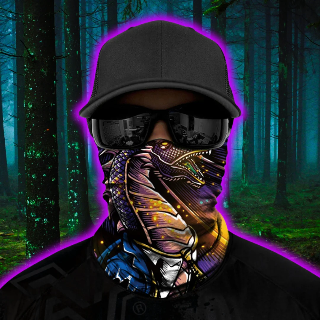 Magic Spell Biker Mask - Purple - Image 3