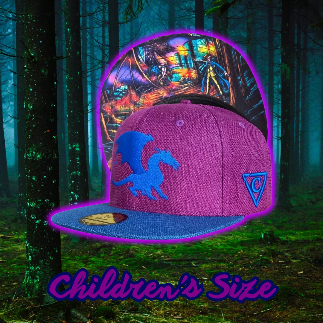 Magic Spell Snapback Child Size - Purple/Blue Thick Cotton - Image 12