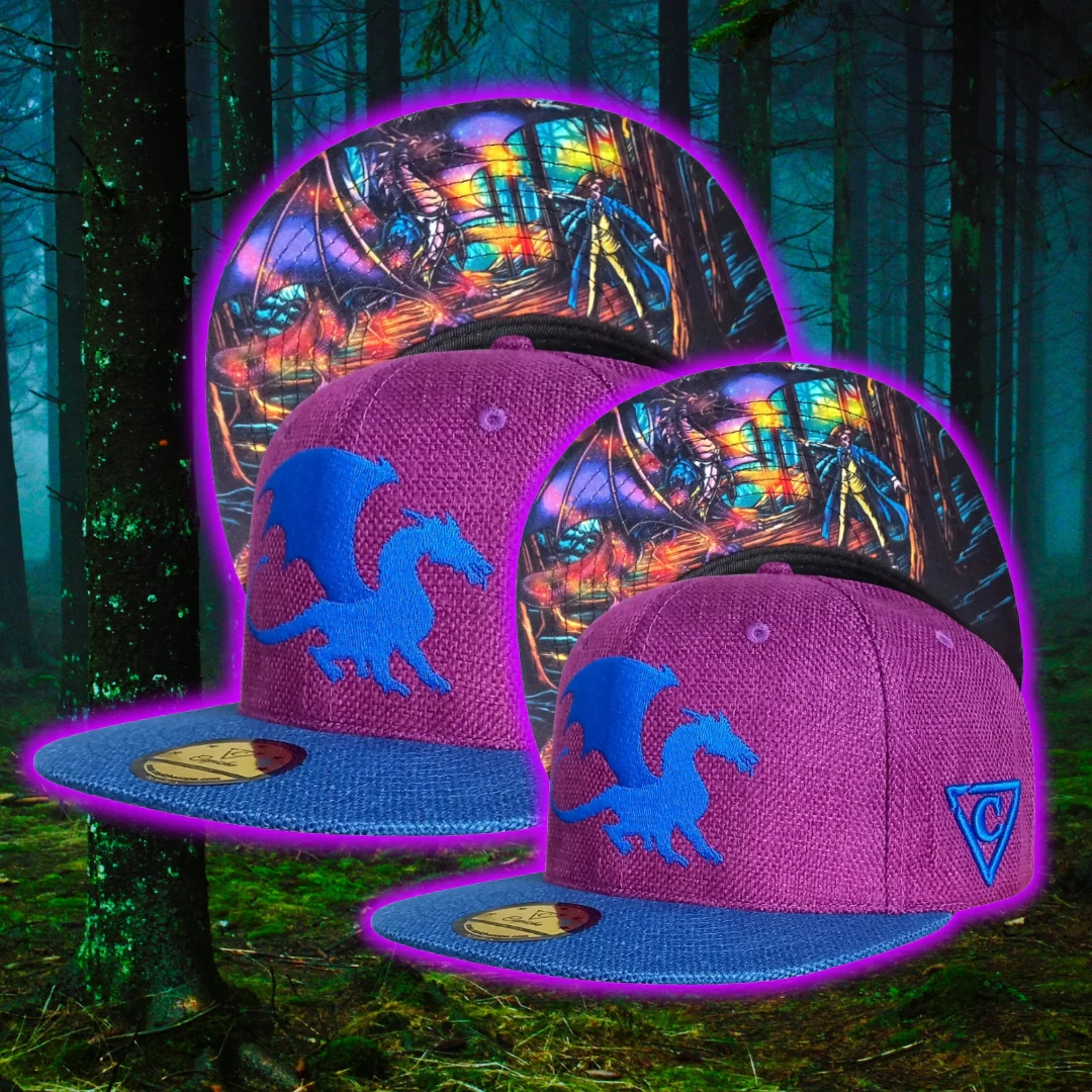 Magic Spell Snapback - Purple/Blue Thick Cotton - Image 15