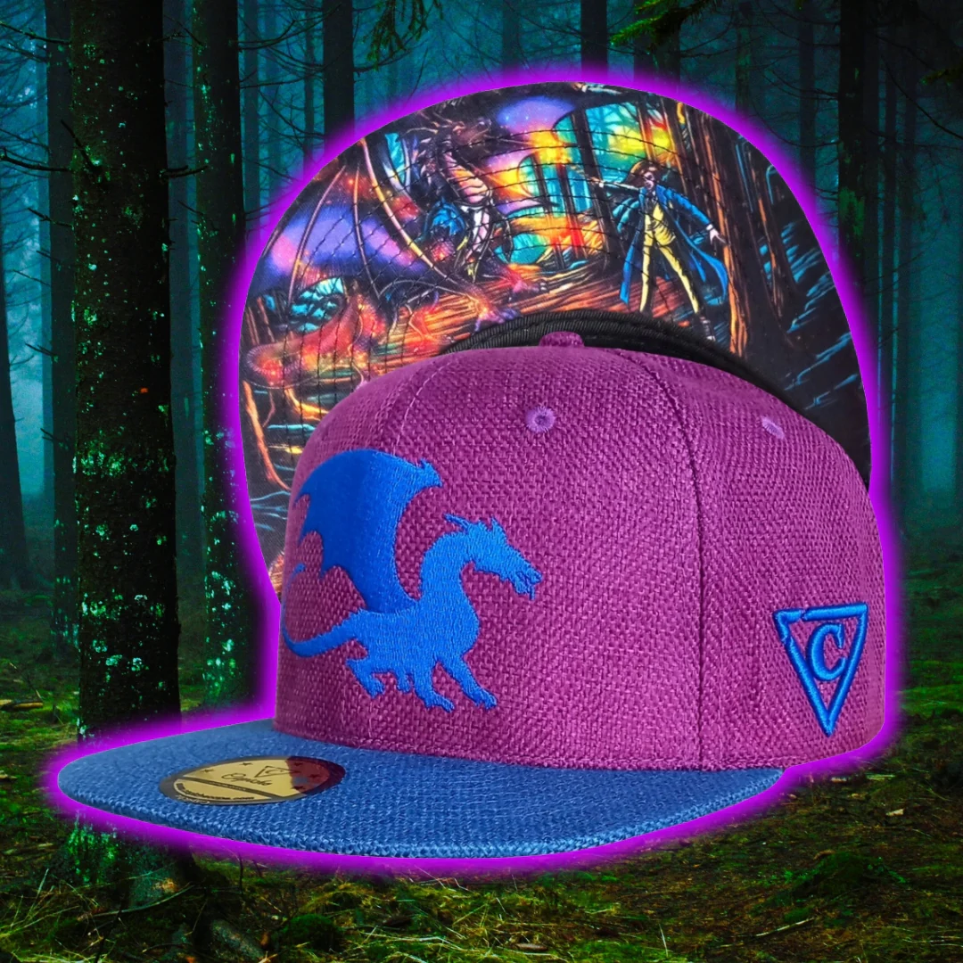 Magic Spell Snapback - Purple/Blue Thick Cotton - Image 14