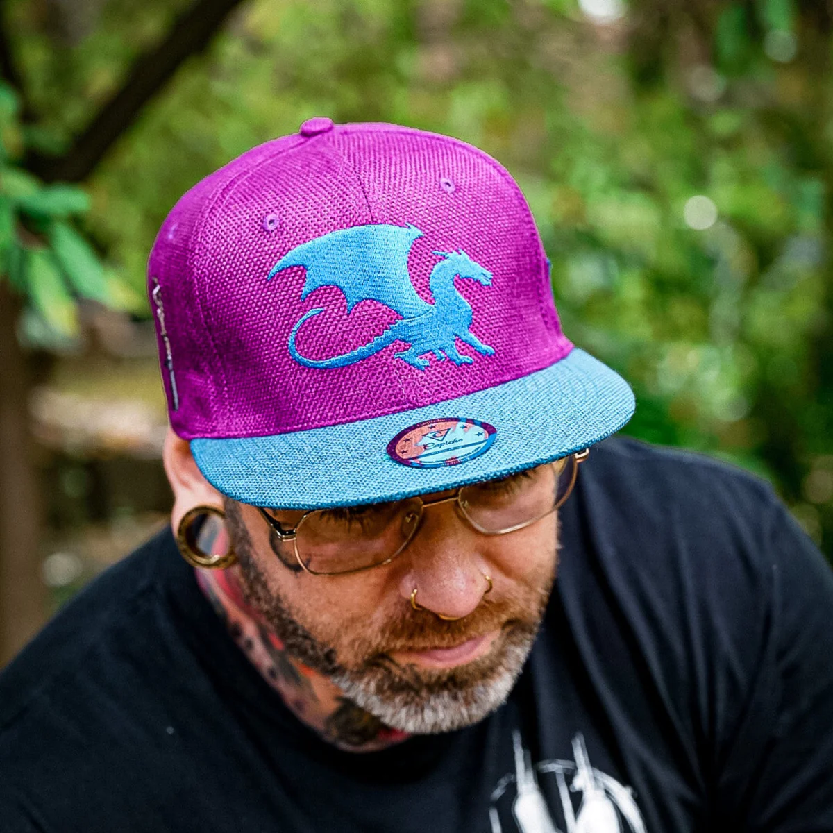 Magic Spell Snapback - Purple/Blue Thick Cotton - Image 6