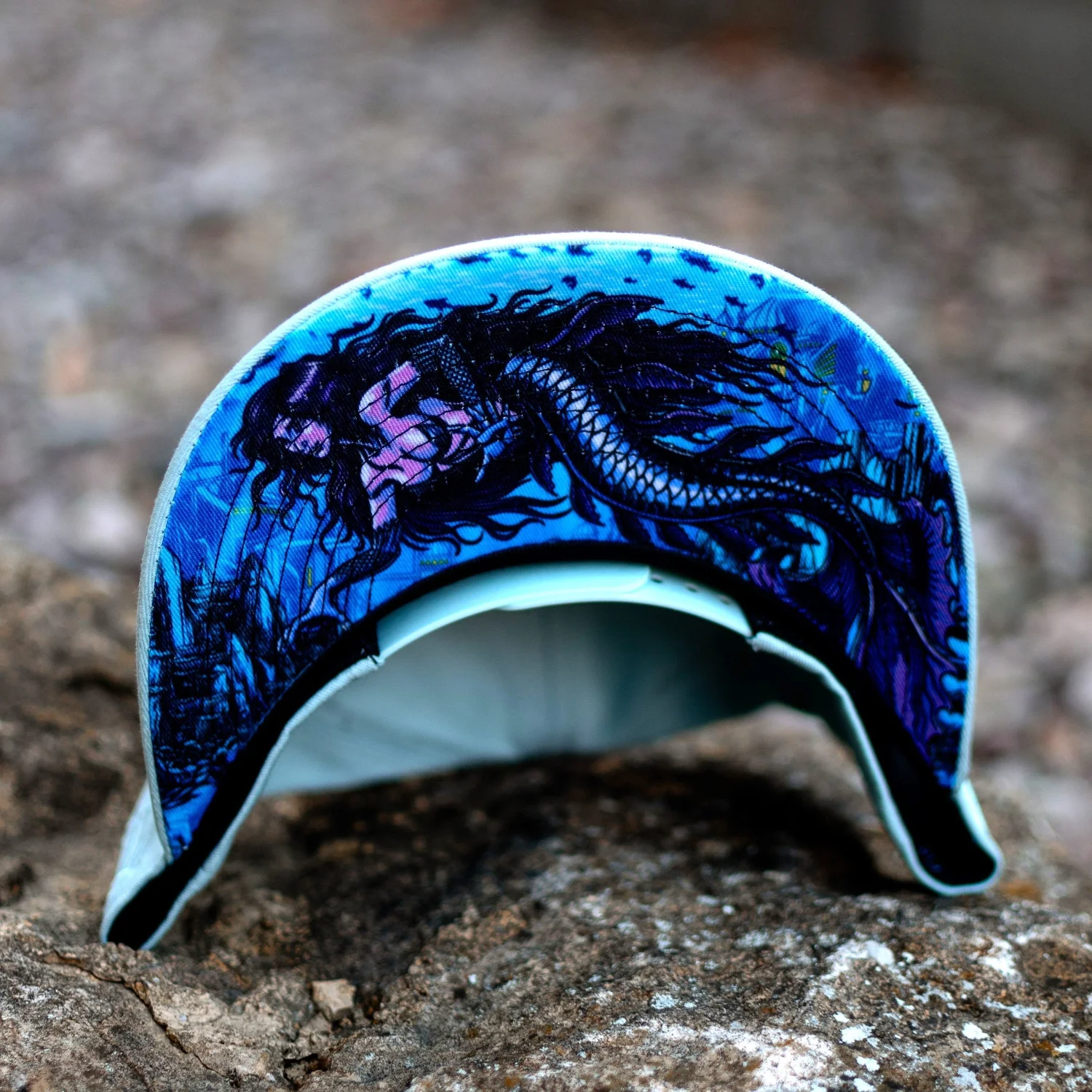 Mermaid Paradise Snapback - Pastel Blue - Image 10