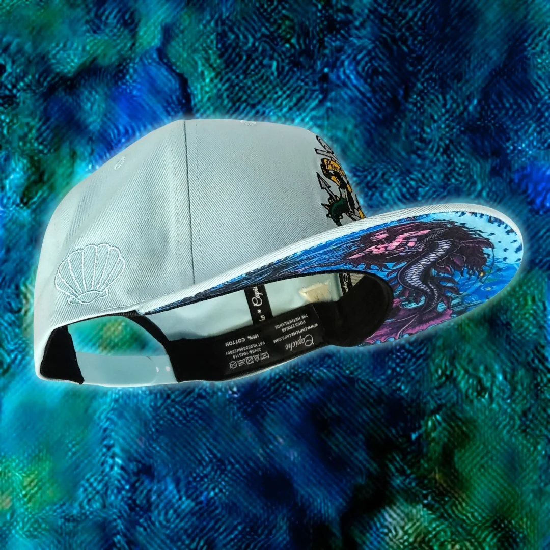 Mermaid Paradise Snapback - Pastel Blue - Image 18