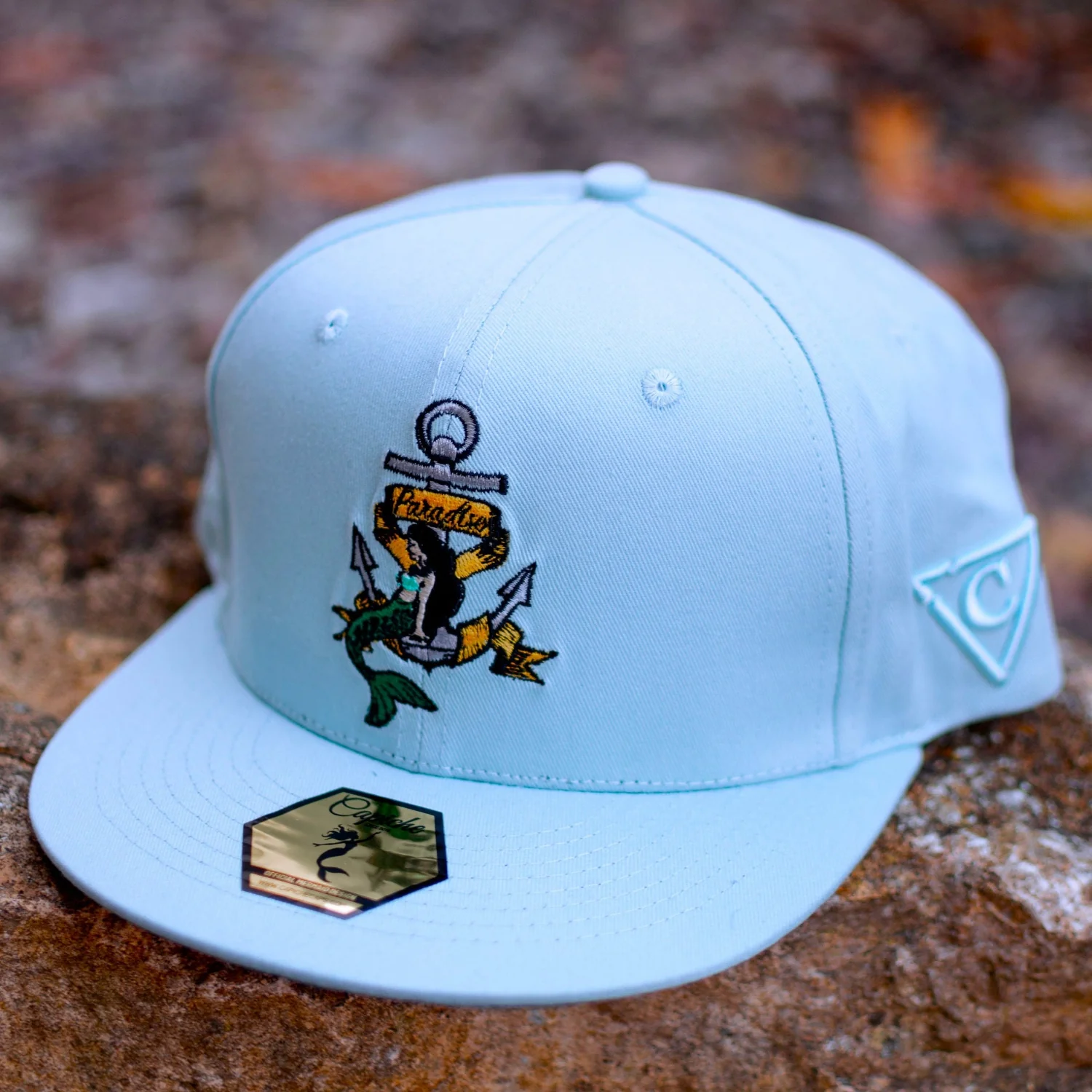 Mermaid Paradise Snapback - Pastel Blue - Image 5