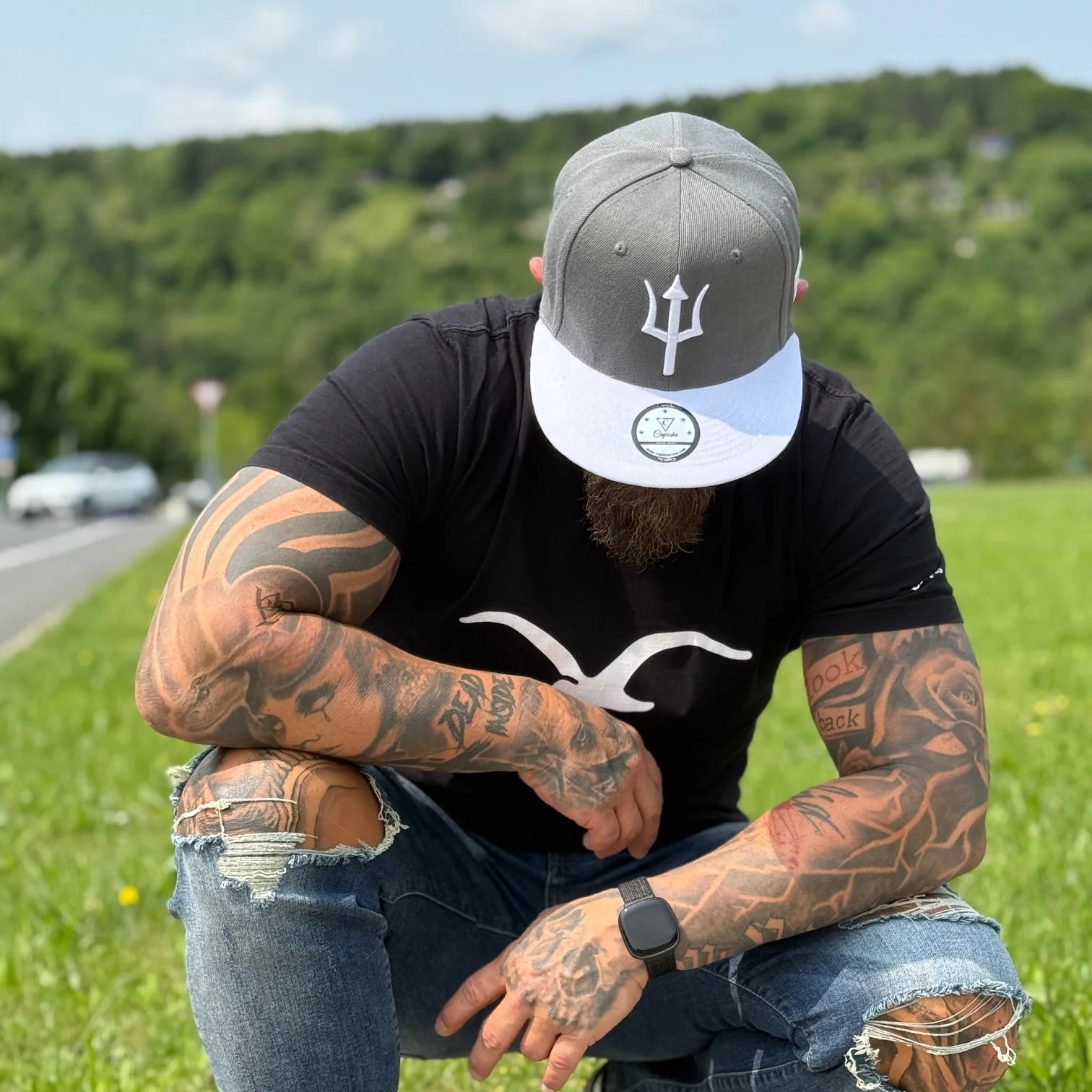 Nereus Snapback - Grey/White - Image 4