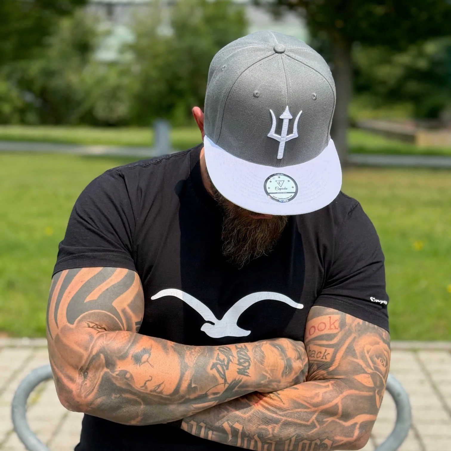 Nereus Snapback - Grey/White - Image 9