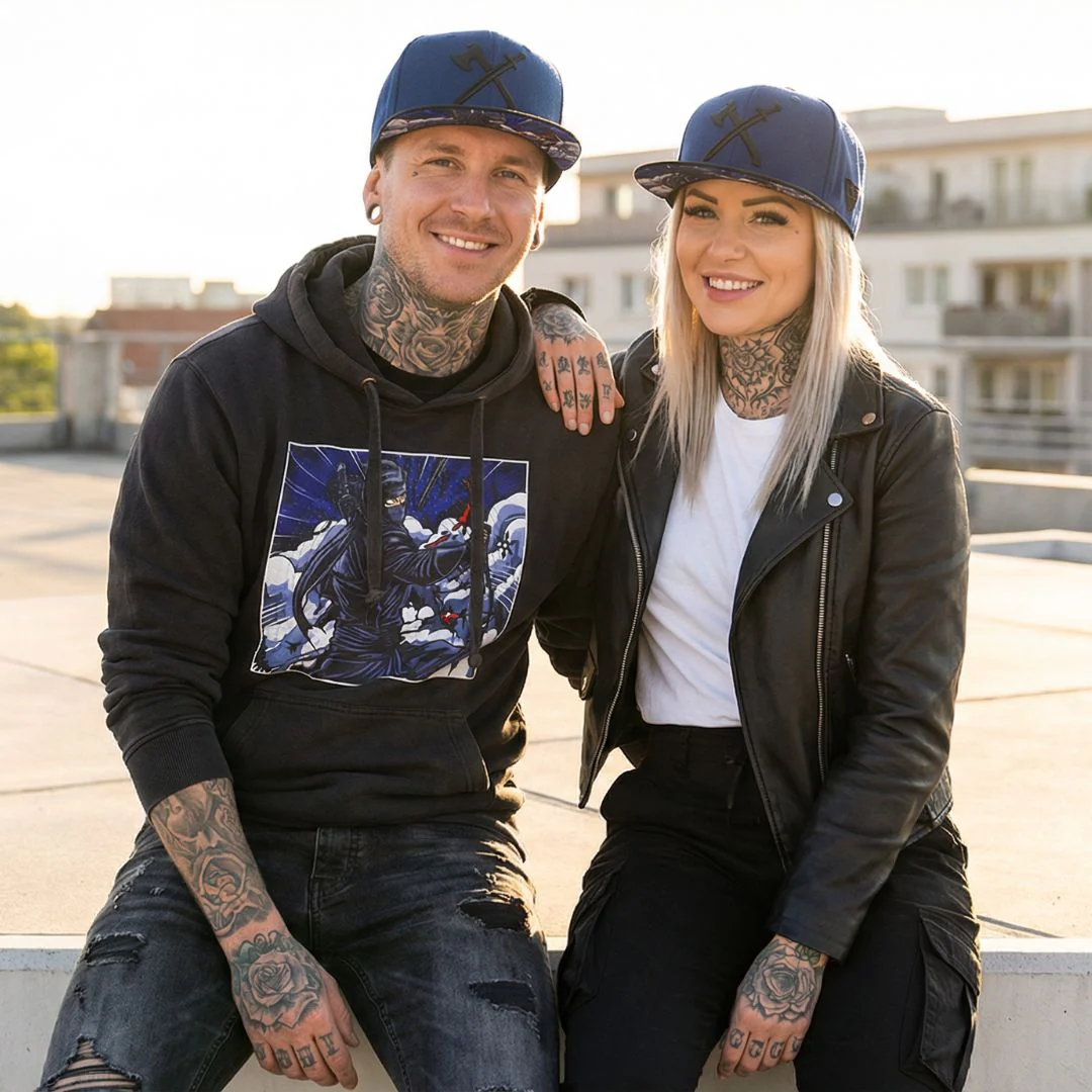 Ninja Snapback - Dark Blue/Black - Image 10