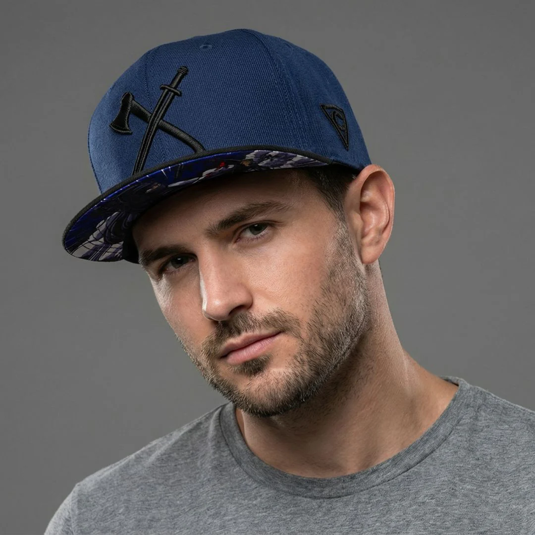 Ninja Snapback - Dark Blue/Black - Image 11
