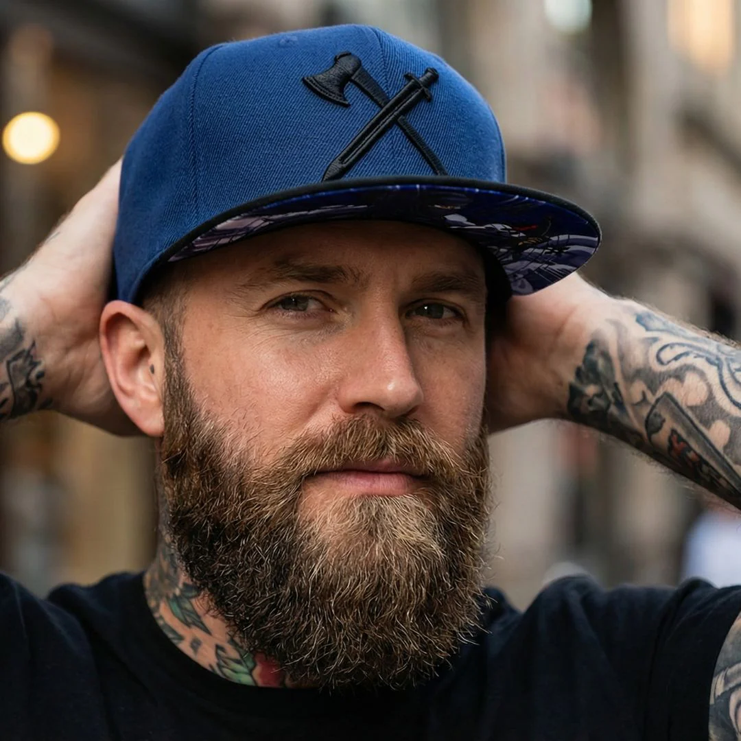Ninja Snapback - Dark Blue/Black - Image 5