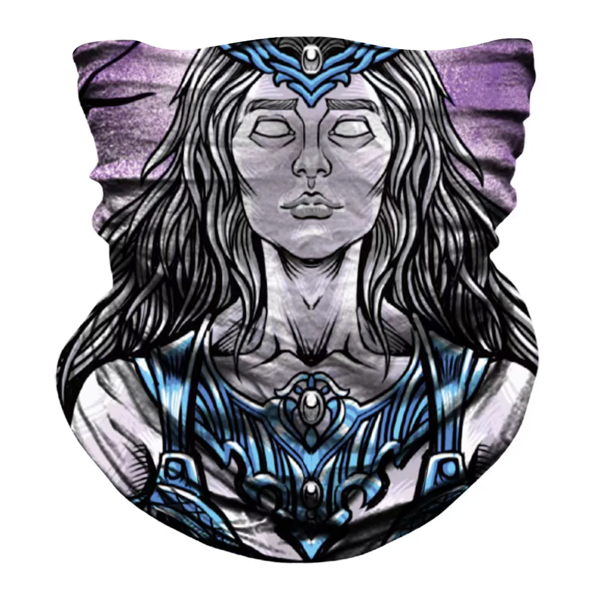 Nyx Biker Mask - Blue/Purple - Image 4
