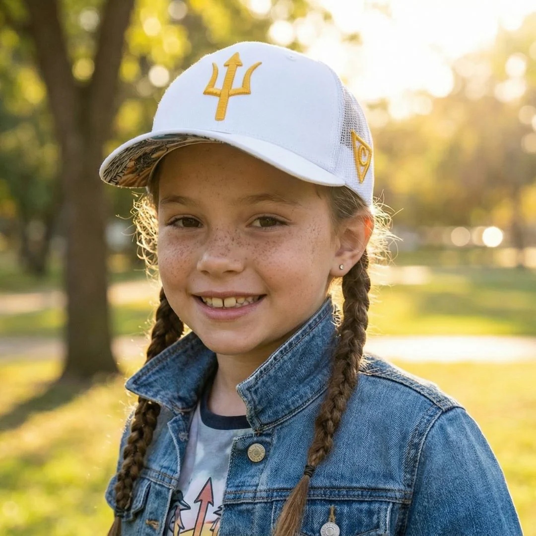 Pegasus Trucker Cap Child Size - White - Image 6