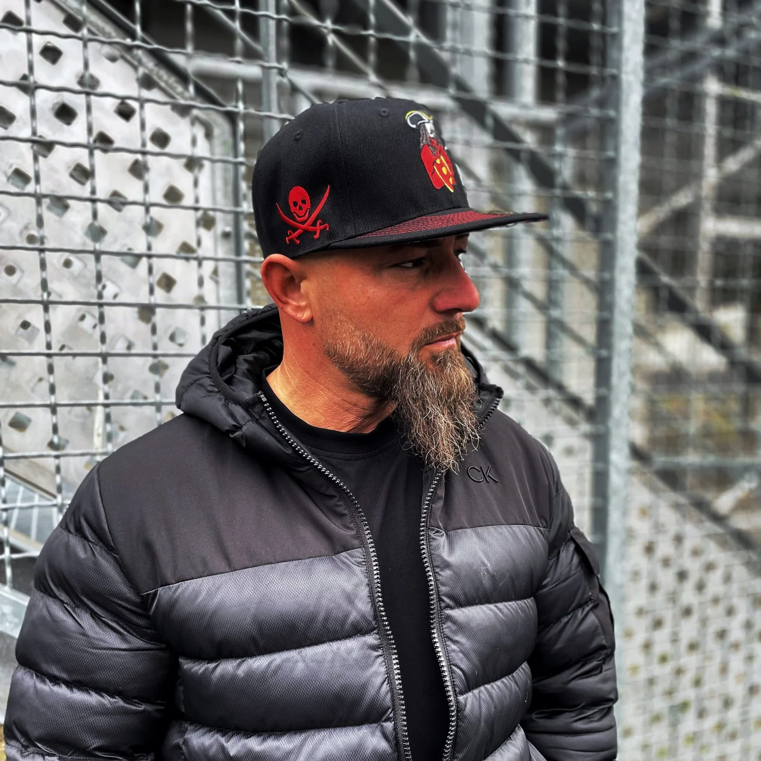 Pirates Snapback - Black & Red Stitches - Image 4