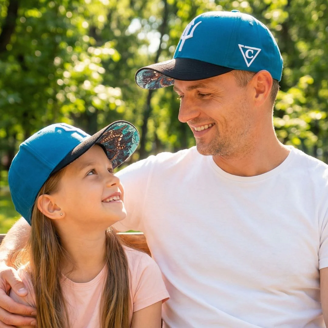 Poseidon Curved Cap Child Size - Black/Blue - Image 4
