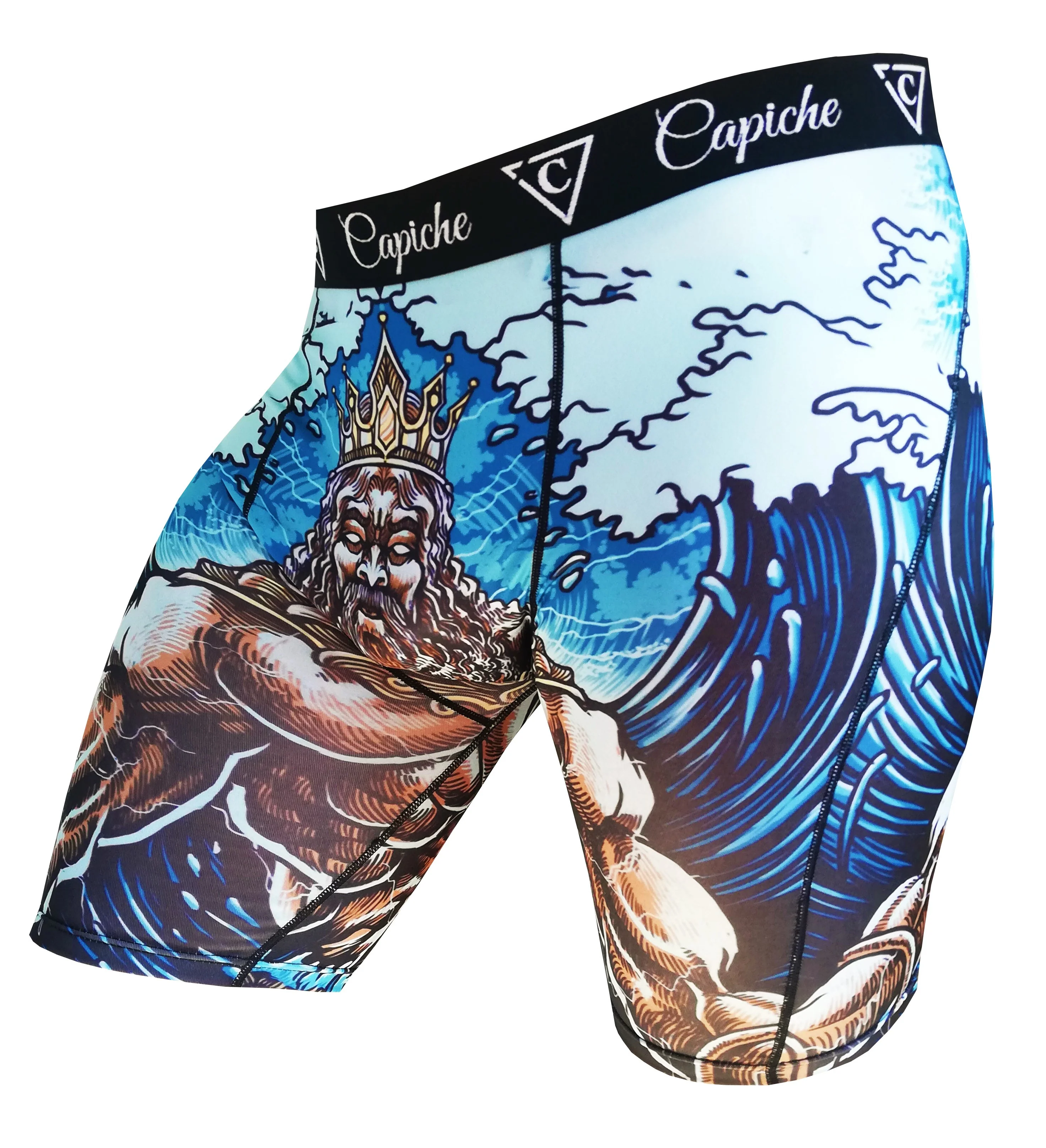 Poseidon Long Mens Underwear - Blue - Image 3