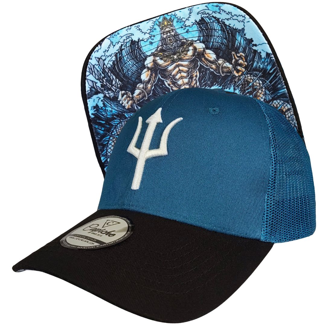 Poseidon Trucker Cap - Blue/Black
