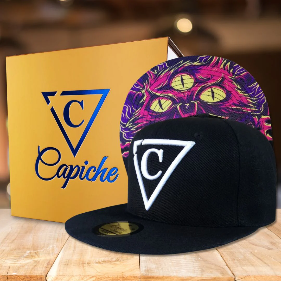 Purple Monster Cat Snapback - Black - Image 4