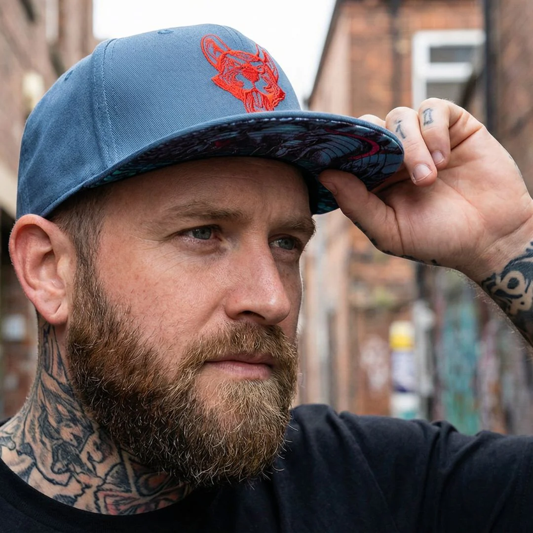Rats Snapback - Grey/Red - Image 3
