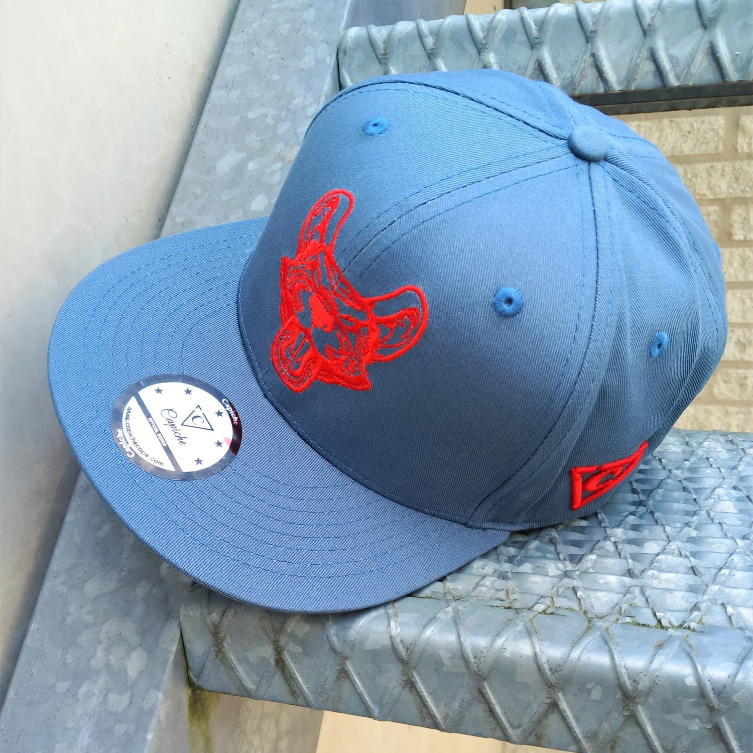 Rats Snapback - Grey/Red - Image 6