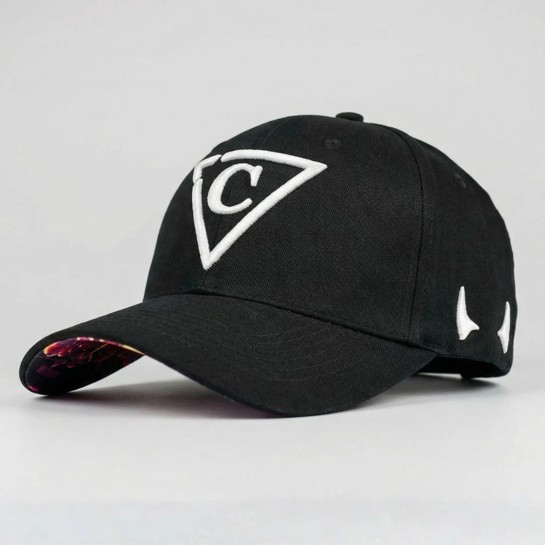 Red Devil Curved Baseball Cap - Black - Image 8