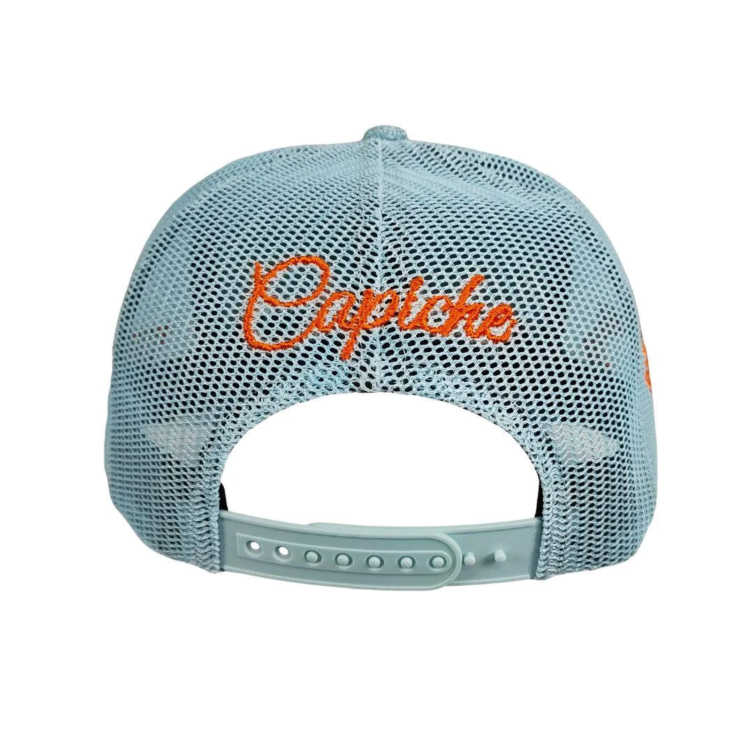 Robot Poseidon Trucker Cap - Light Blue Thick Cotton - Image 8