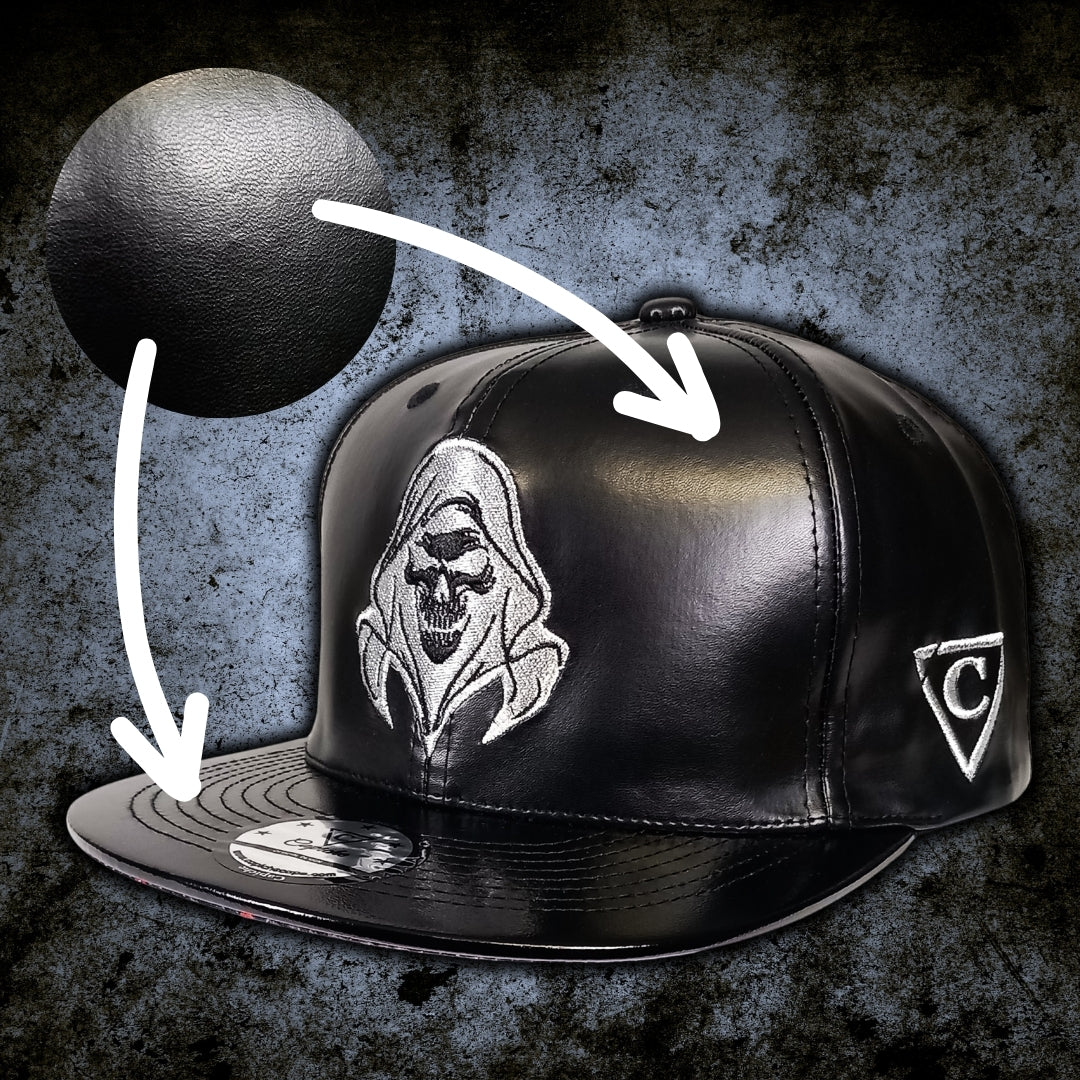 Robot Reaper Snapback - Black Artificial Leather - Image 11