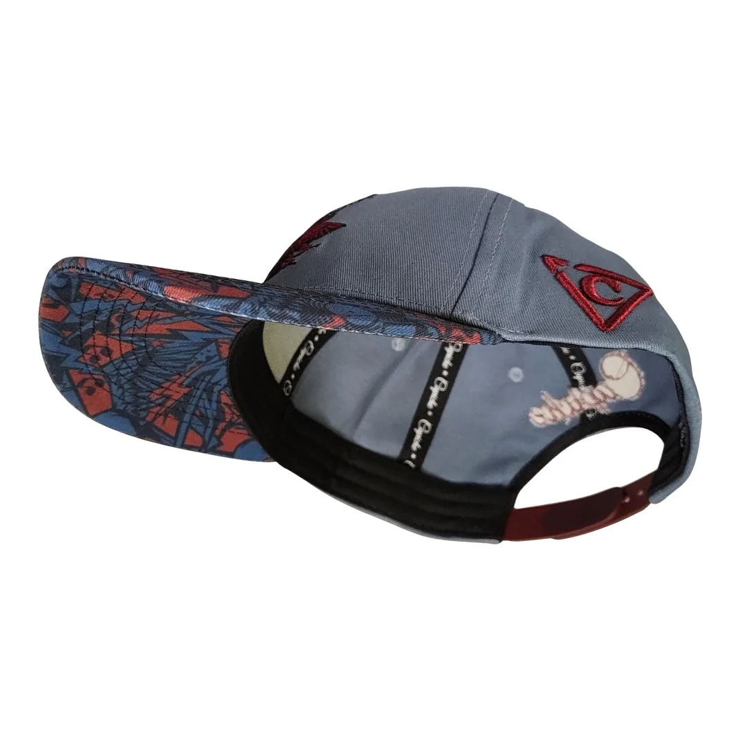 Rock On Curved Cap - Grey/Red - Image 7