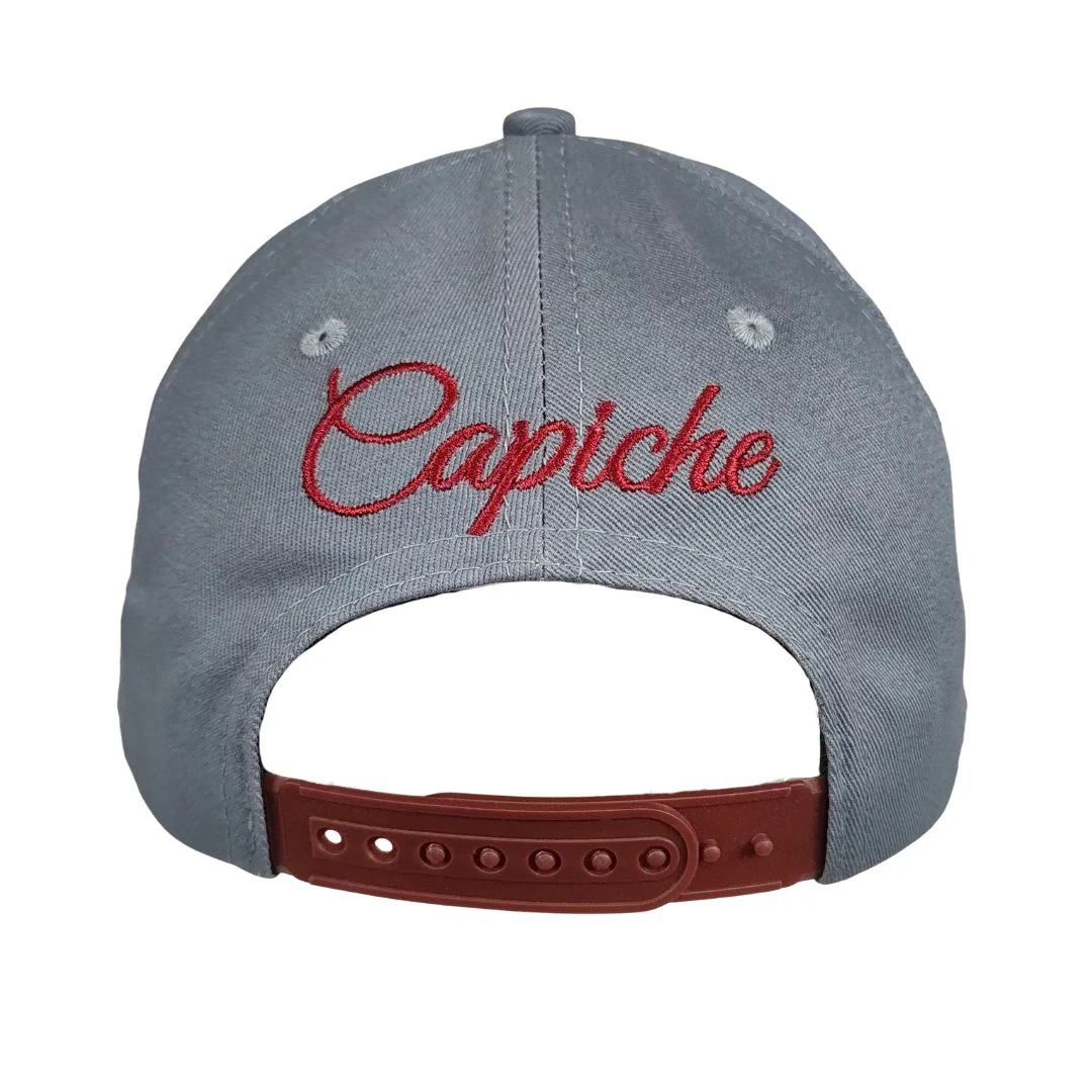 Rock On Curved Cap - Grey/Red - Image 9