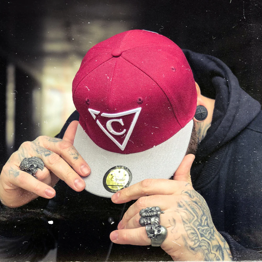 Slimeyes Snapback - Red/Grey - Image 10