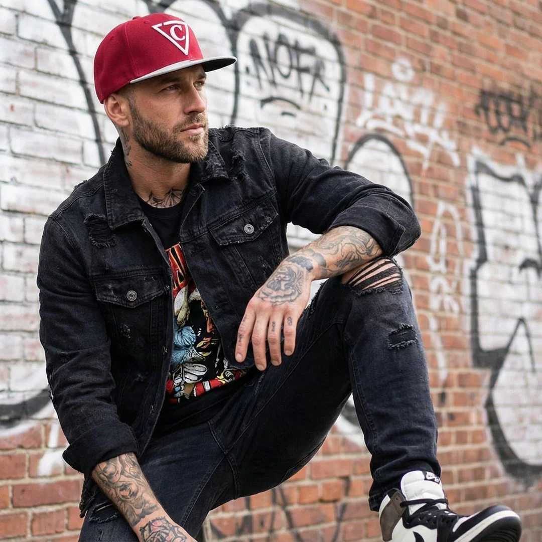 Slimeyes Snapback - Red/Grey - Image 11