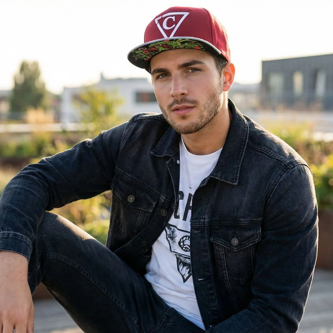 Slimeyes Snapback - Red/Grey - Image 7