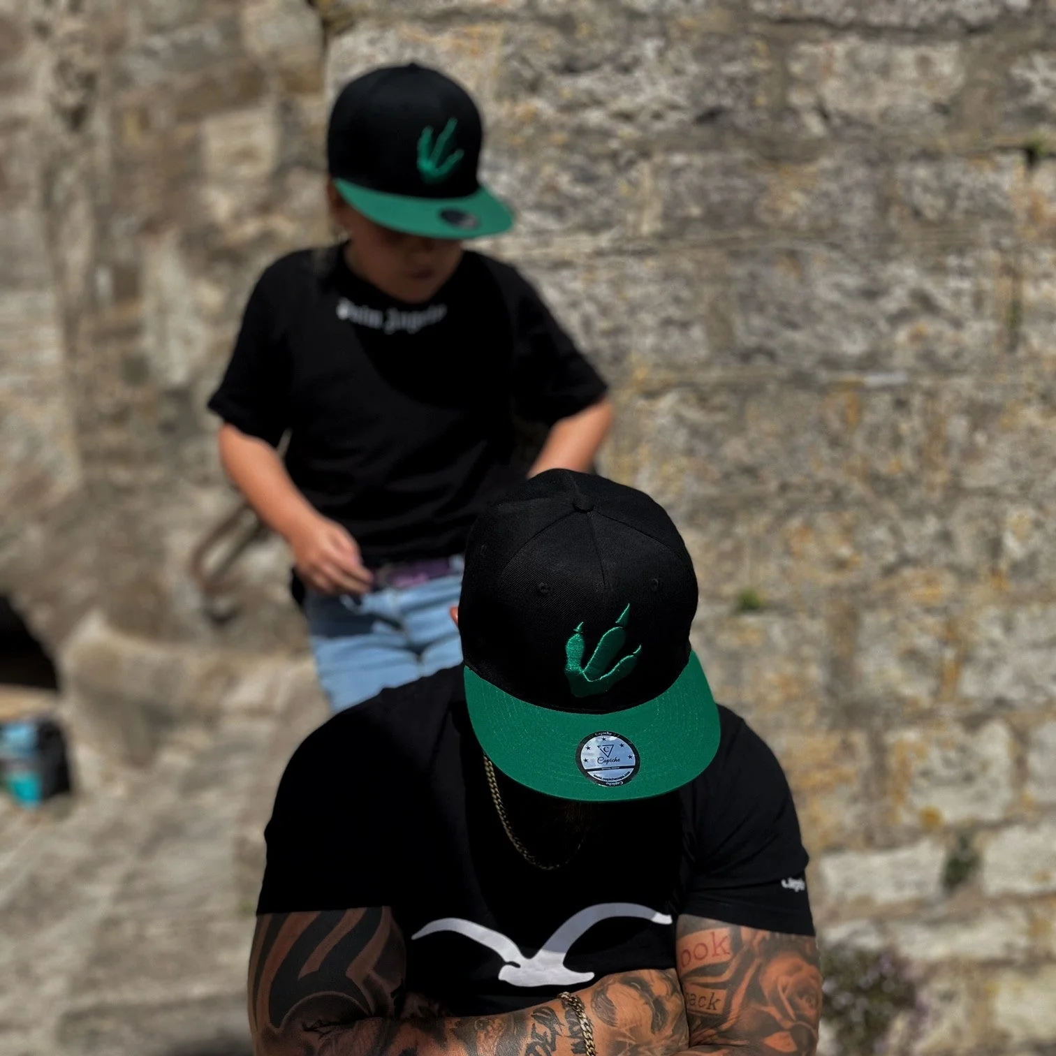 T-rex Snapback Child Size - Black/Green - Image 9