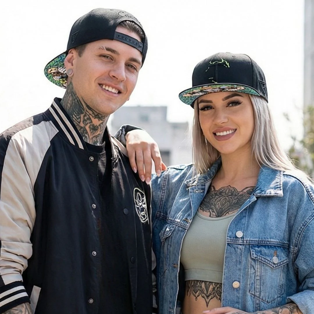 Tattooed Snapback - Black - Image 2
