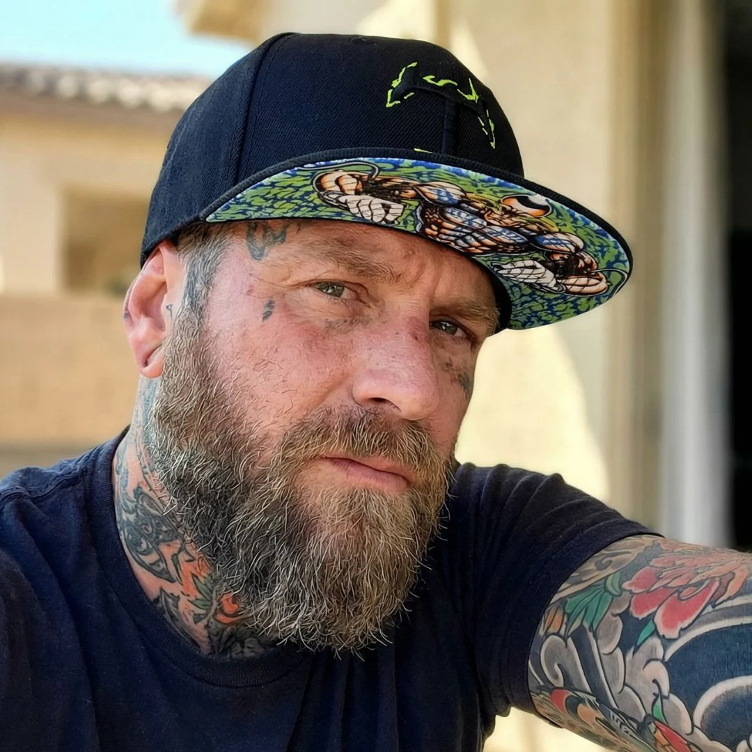 Tattooed Snapback - Black - Image 5