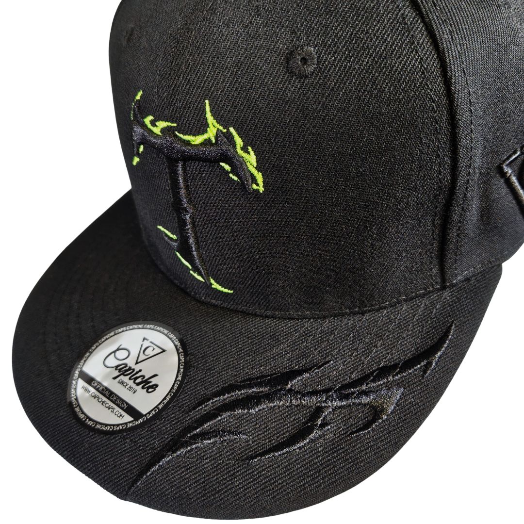 Tattooed Snapback - Black - Image 6