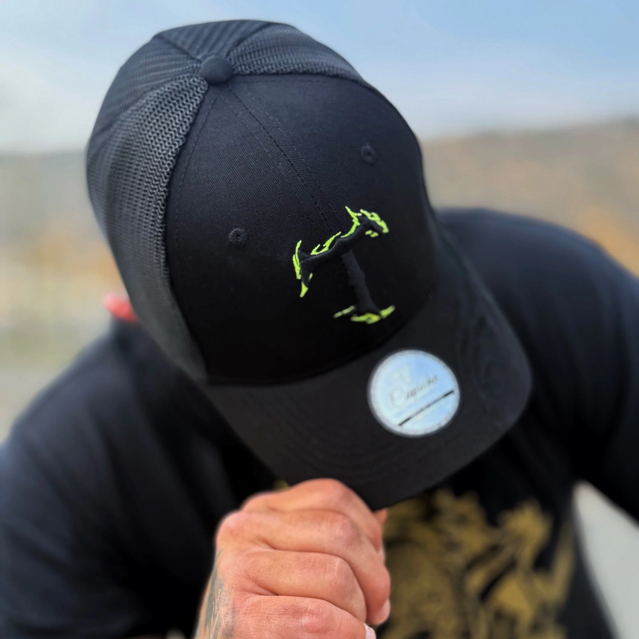 Tattooed Trucker Cap - Black - Image 8